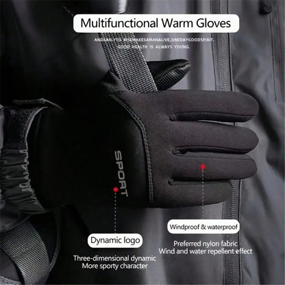 Guanti invernali trekking/ciclismo/sci impermeabili touchscreen per scaldamani