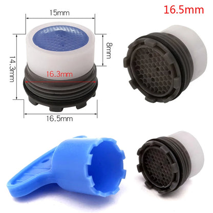 Aeratore Rubinetto Universale 16.5-24mm Risparmio Acqua con Chiave