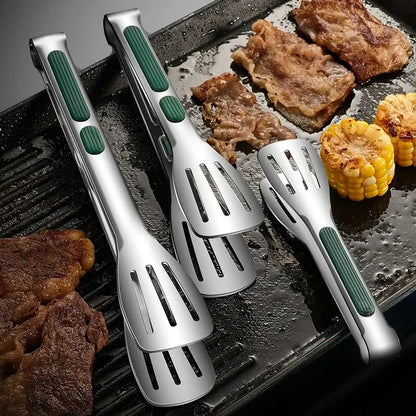 Pinze Cucina Inox Antiscivolo 1pz - Multifunzione per Carne Insalata Grill