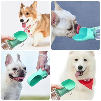 Borraccia ciotola portatile acqua per cani e gatti antigoccia da viaggio