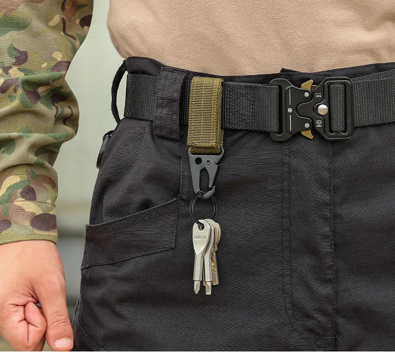 Moschettone Nylon Resistente Portachiavi per Zaino MOLLE Camping Escursionismo