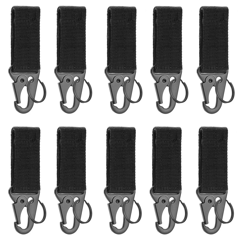 Moschettone Nylon Resistente Portachiavi per Zaino MOLLE Camping Escursionismo