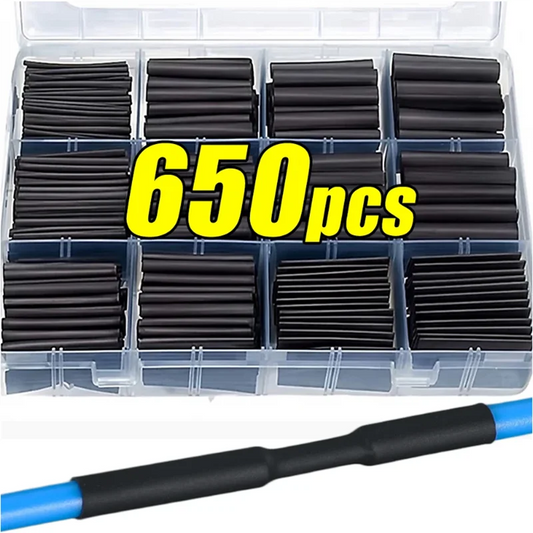 Kit tubi termorestringenti neri per cavi - manicotti isolanti