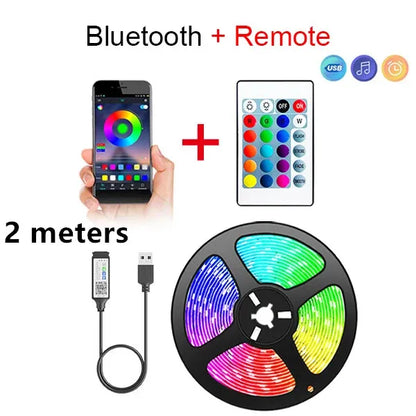 Striscia LED RGB 5050 Bluetooth - APP e Telecomando Flessibile