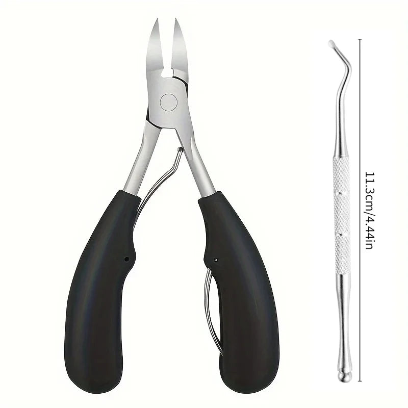 Tagliaunghie professionale acciaio inox concavo per unghie spesse e incarnite