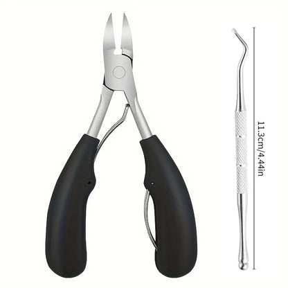 Tagliaunghie professionale acciaio inox concavo per unghie spesse e incarnite
