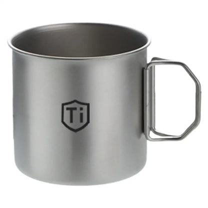 Mug/Tazza in Titanio Antibatterica Antimuffa con Coperchio - Campeggio