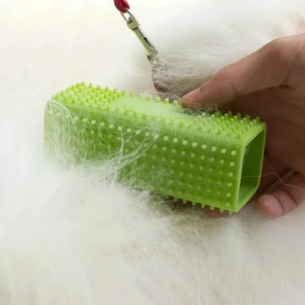 Spazzola Rimuovi Peli Cane e Gatto Silicone per Auto Divani Tessuti Vestiti