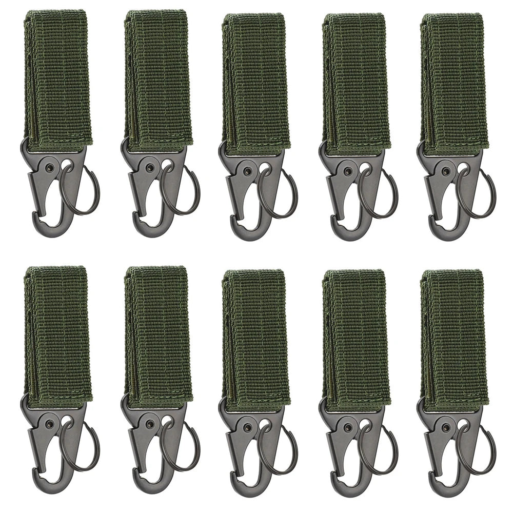 Moschettone Nylon Resistente Portachiavi per Zaino MOLLE Camping Escursionismo