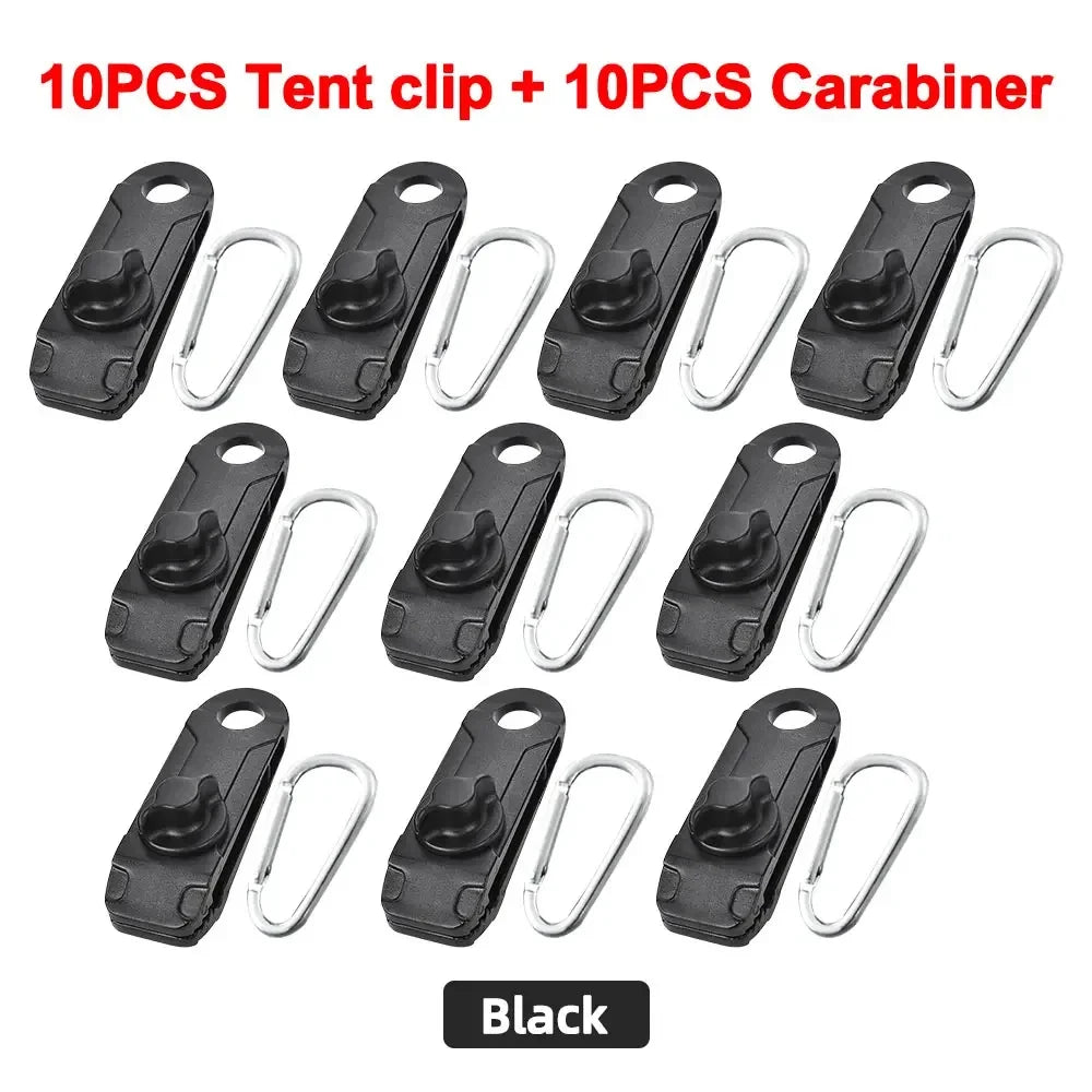 5/10 pz Clip Telone Heavy-Duty - Morsetti Fissaggio Tenda/Tendalino