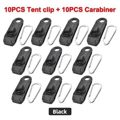 5/10 pz Clip Telone Heavy-Duty - Morsetti Fissaggio Tenda/Tendalino