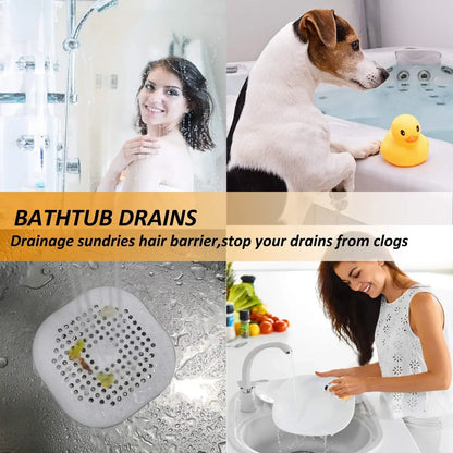 Tappo Scarico Silicone Filtro Salvacapelli per Lavabo Doccia Cucina Bagno