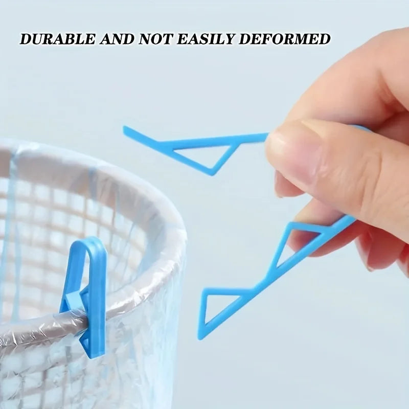 10 Pezzi Clip Ferma Sacco per Pattumiera/Bidone Antiscivolo Molletta Laterale