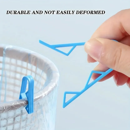 10 Pezzi Clip Ferma Sacco per Pattumiera/Bidone Antiscivolo Molletta Laterale