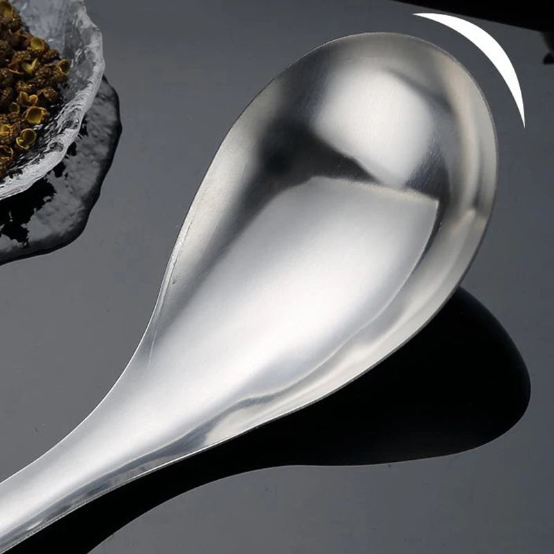 Cucchiaio forato in Acciaio Inox per Salsa e Caviale - Utensile da Cucina
