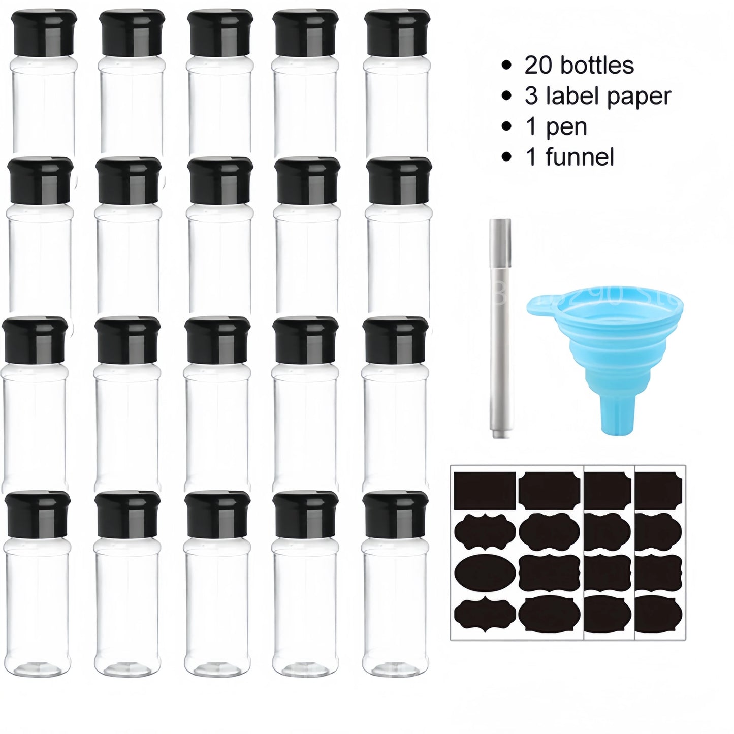 Set Barattoli Spezie Sale e Pepe con Organizer da Cucina
