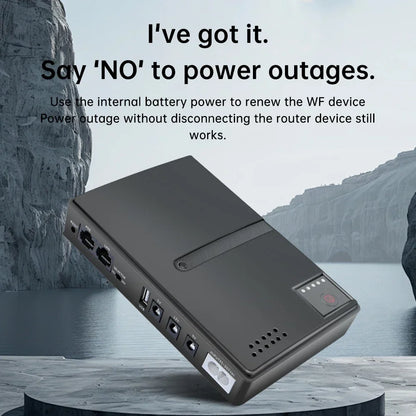 Alimentatore DC UPS 18W 220-265V per Router, Modem, Monitor, Smartphone