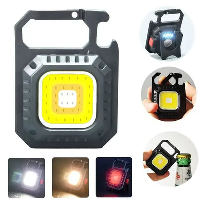 Torcia Tascabile LED COB Magnetica Ricaricabile USB 800LM 7 Modi Camping