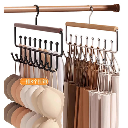 Appendino legno salvaspazio multifunzione per reggiseni e biancheria armadio