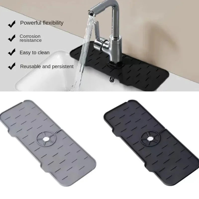 Porta spugna silicone antigoccia per lavello cucina - tappetino paraschizzi