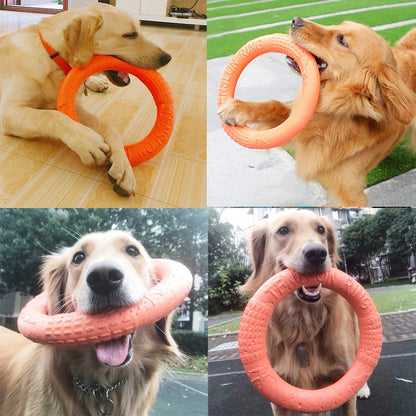 Frisbee Disco per Cani Resistente EVA Arancione - Gioco Addestramento