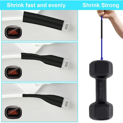 Kit tubi termorestringenti neri per cavi - manicotti isolanti