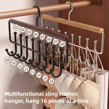 Appendino legno salvaspazio multifunzione per reggiseni e biancheria armadio