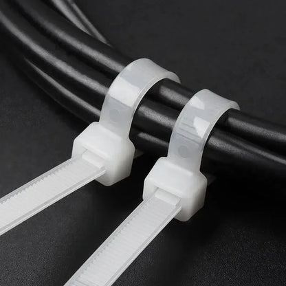 1000 pezzi Fascette Nylon Autobloccanti per Cavi Zip Tie Fissaggio Ufficio