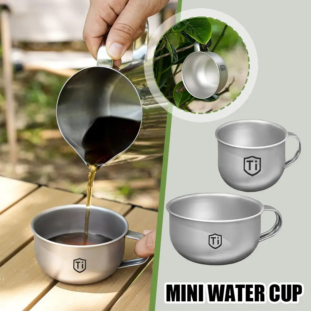 Mini tazza da campeggio portatile per caffè tè acqua 80/220 ml