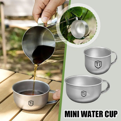 Mini tazza da campeggio portatile per caffè tè acqua 80/220 ml