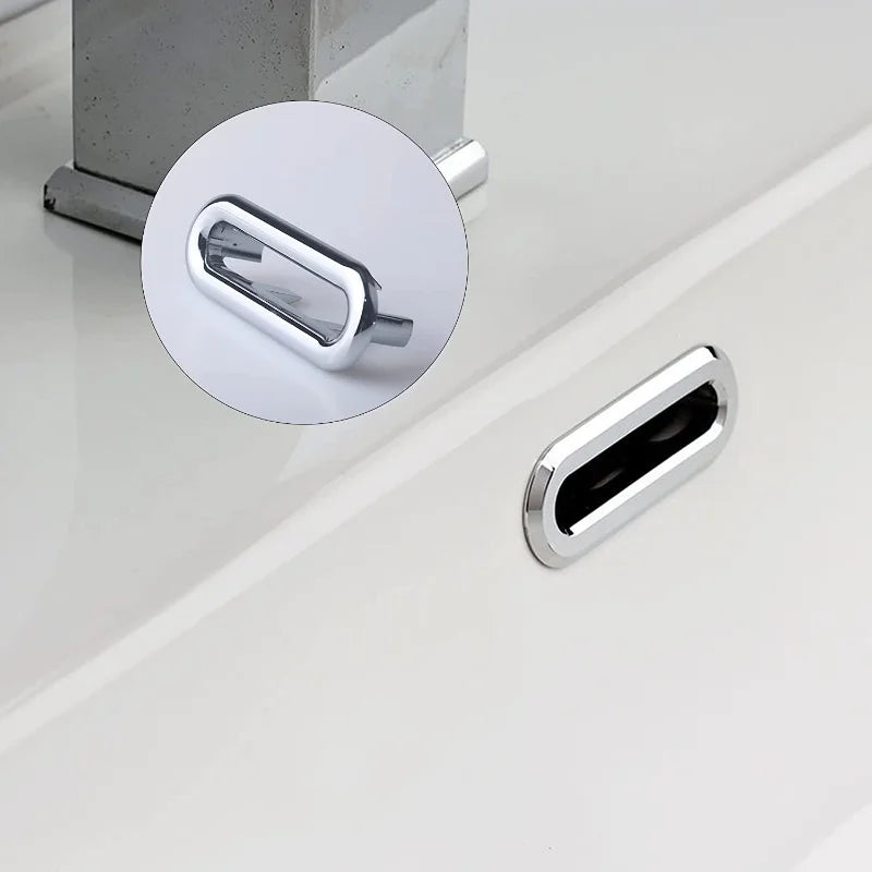 4 Pezzi Tappo Troppopieno Lavandino Universale Plastica Tondo Bagno Cucina