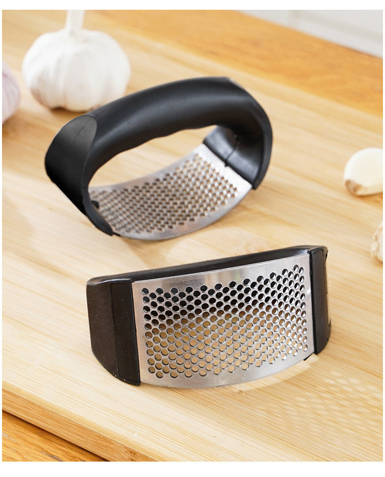 Pressa Aglio Acciaio Inox Manuale - Schiacciaglio Utensile Cucina Lavabile