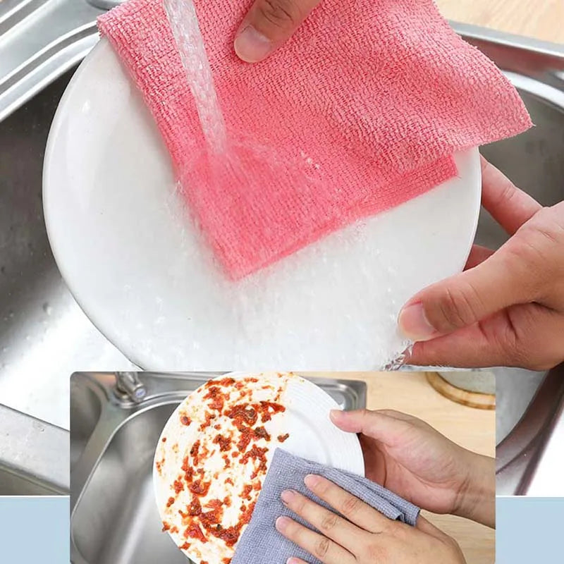 Rotolo panni strappabili microfibra riutilizzabili cucina antigrasso