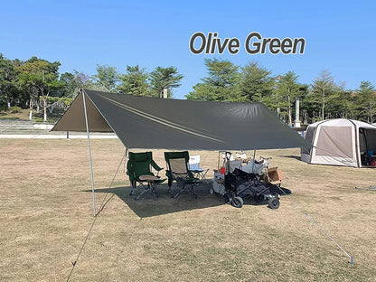 Telo Tarp Impermeabile Ultralight Tendalino Campeggio Trekking Spiaggia