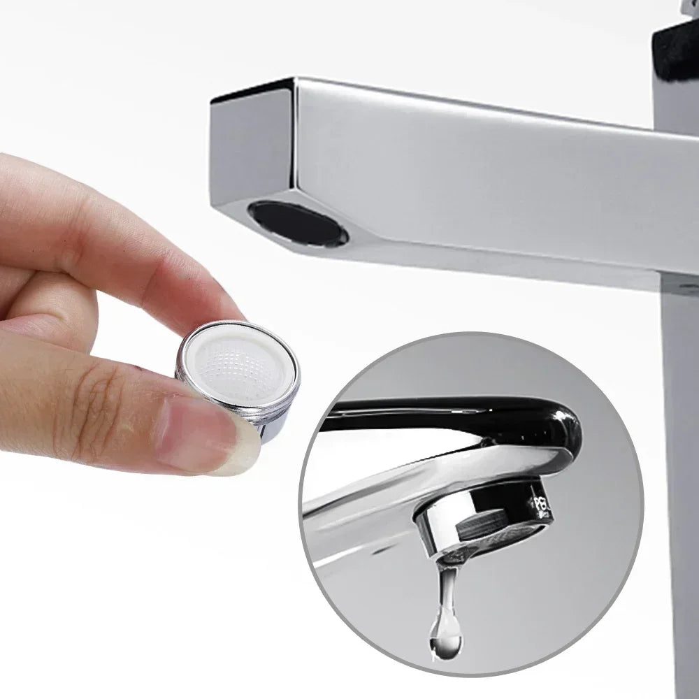 Aeratore filettato 24mm per rubinetto bagno/cucina ottone, filtro sostituibile