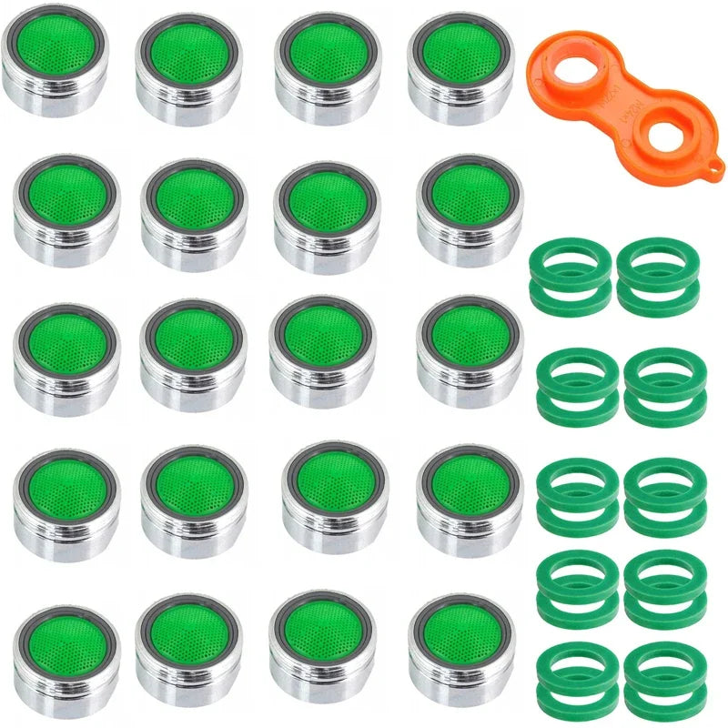 20pz Aeratore per Rubinetto Universale Ricambio Antischizzo Risparmio Acqua