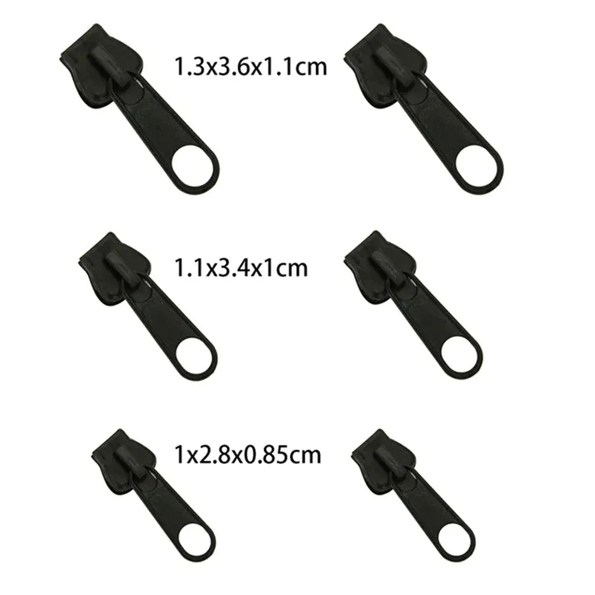 Kit Riparazione Cerniera Lampo Universale 3 Misure - Cursore Sostitutivo