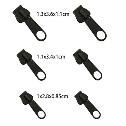 Kit Riparazione Cerniera Lampo Universale 3 Misure - Cursore Sostitutivo