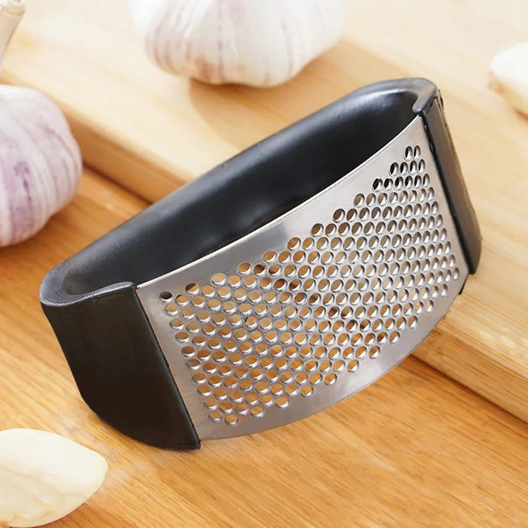 Pressa Aglio Acciaio Inox Manuale - Schiacciaglio Utensile Cucina Lavabile