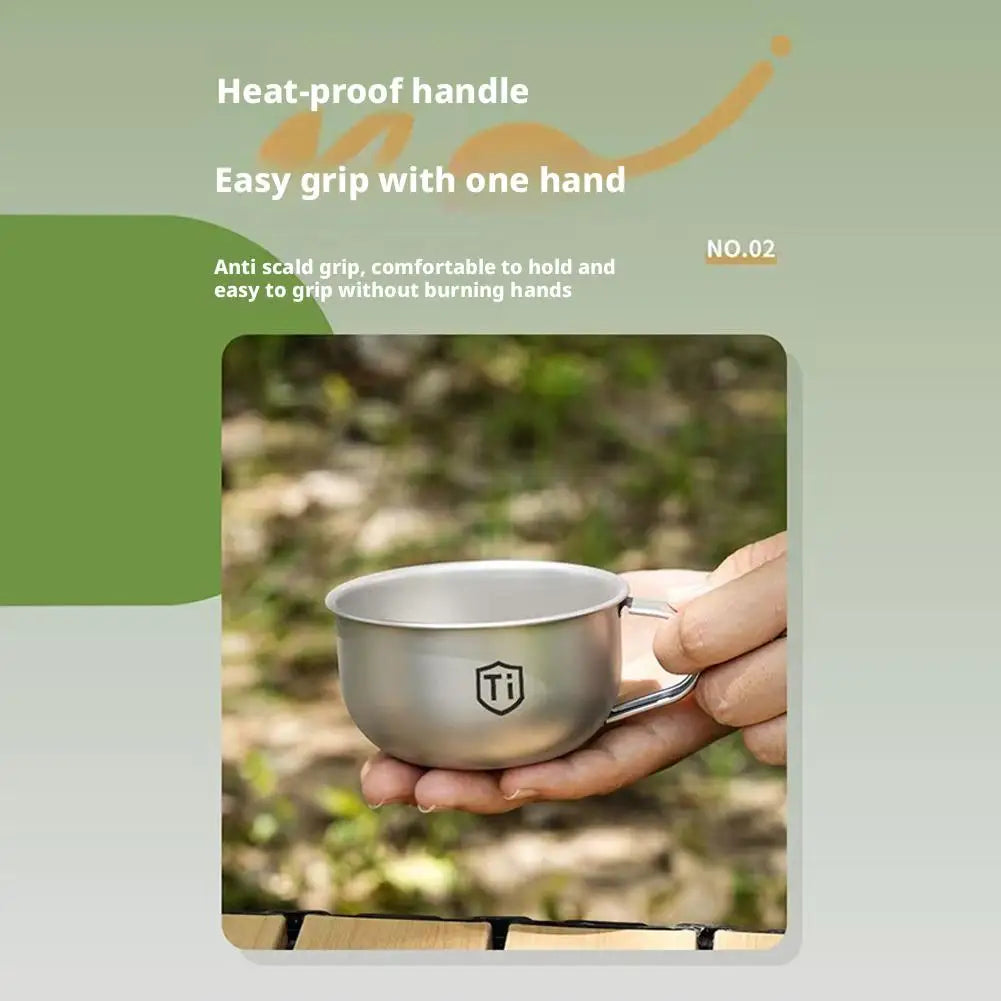 Mini tazza da campeggio portatile per caffè tè acqua 80/220 ml