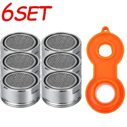 Aeratore filettato 24mm per rubinetto bagno/cucina ottone, filtro sostituibile