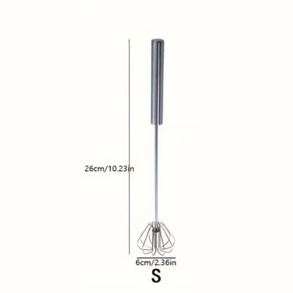 Sbattitore Uova Manuale Frusta a Mano Acciaio Inox Semiautomatico Cucina