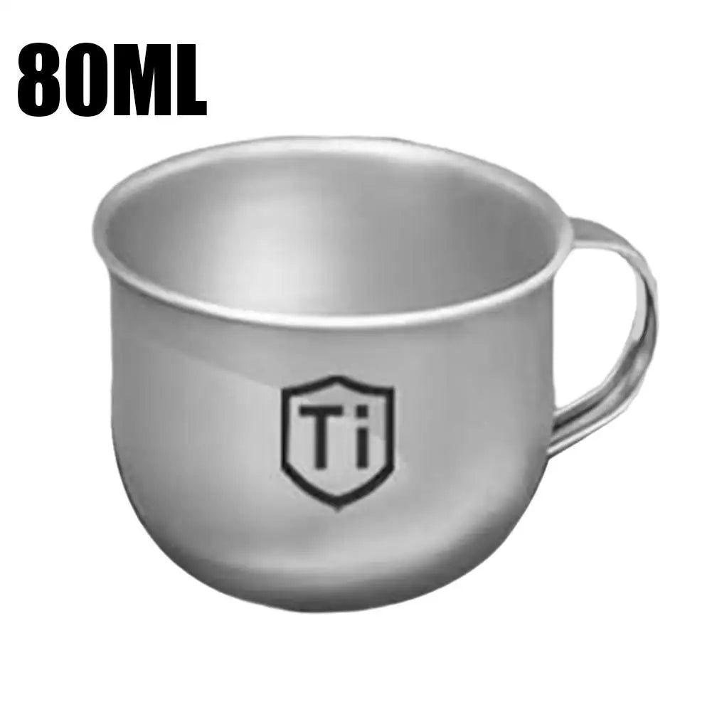 Mug/Tazza in Titanio Antibatterica Antimuffa con Coperchio - Campeggio