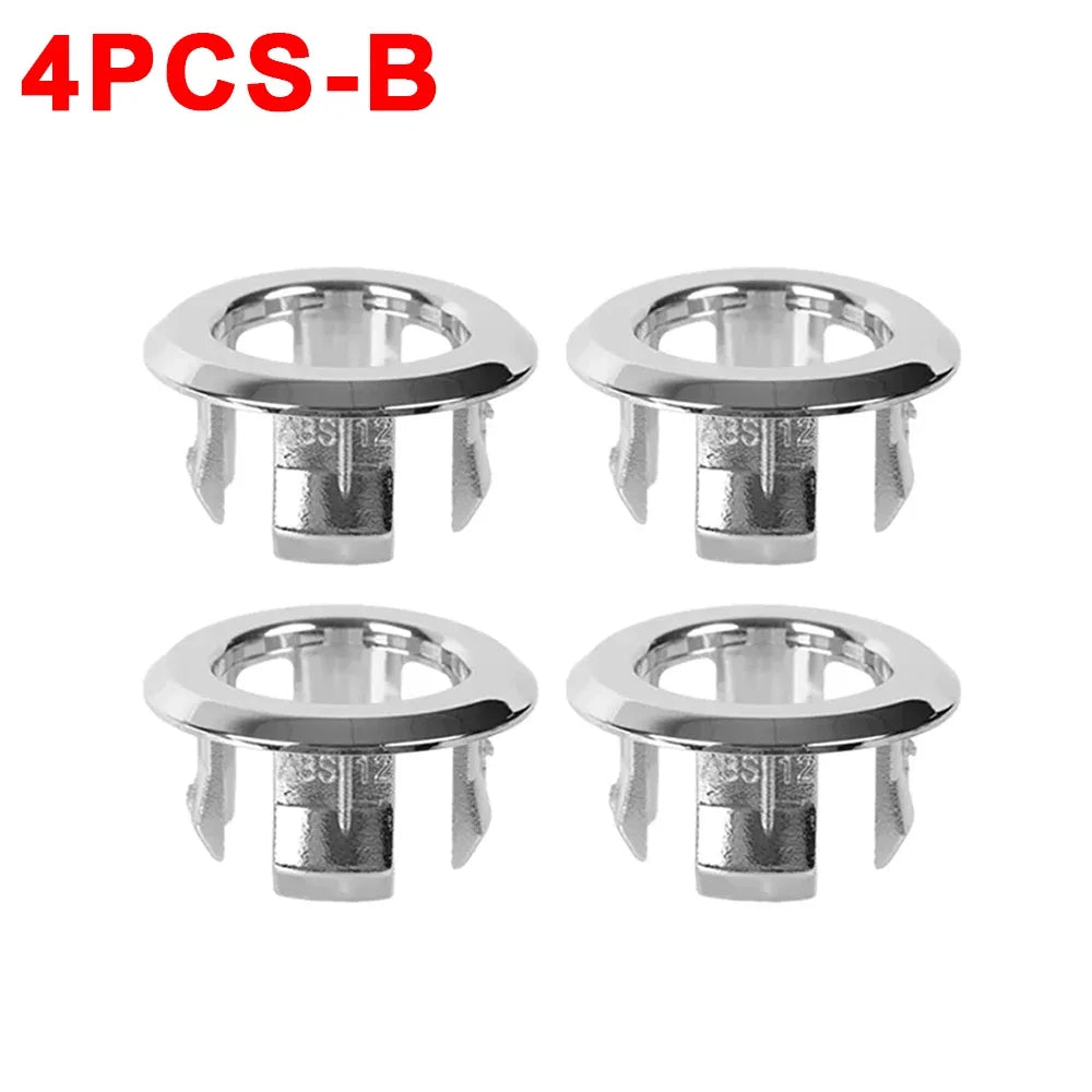 Tappo Scarico Lavabo Universale in Plastica - Set 4 Pezzi, Accessori Bagno