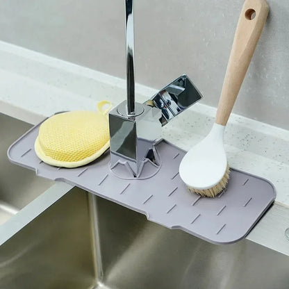 Porta spugna silicone antigoccia per lavello cucina - tappetino paraschizzi