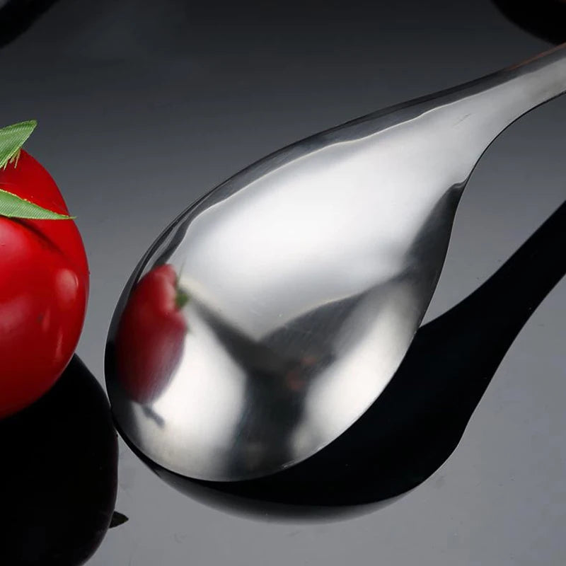 Cucchiaio forato in Acciaio Inox per Salsa e Caviale - Utensile da Cucina