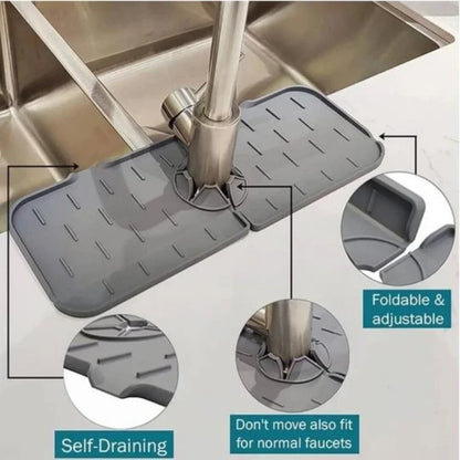 Porta spugna silicone antigoccia per lavello cucina - tappetino paraschizzi
