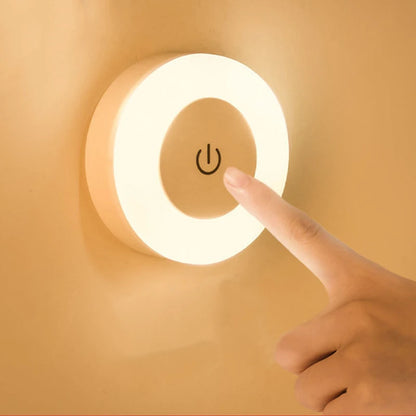 Lampada Notte LED Ricaricabile USB Touch Tattile Magnetica Camera Corridoio