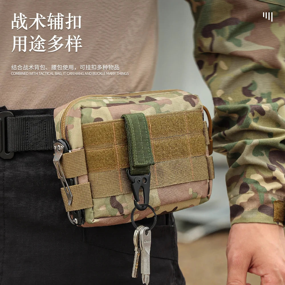 Moschettone Nylon Resistente Portachiavi per Zaino MOLLE Camping Escursionismo