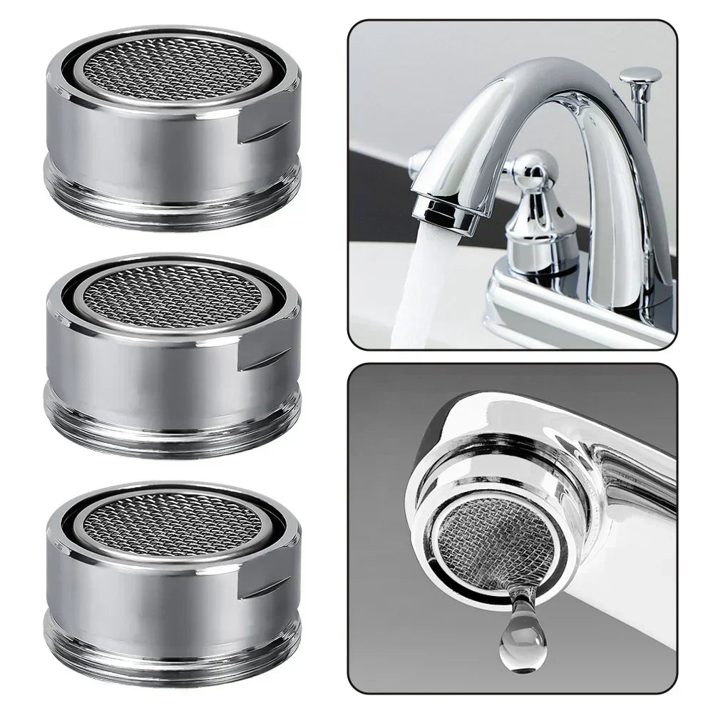 Aeratore filettato 24mm per rubinetto bagno/cucina ottone, filtro sostituibile